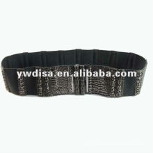 Crocodile PU And Elastic Belt For Women